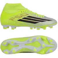 Adidas F50 Club Mid FxG Born For Goals - Gul/Sort/Rød, størrelse 46⅔