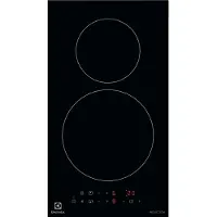 Electrolux Domino LIT30230C - Induktions kogeplade - 2 plader - Niche - bredde: 27 cm - dybde: 49 cm - sort