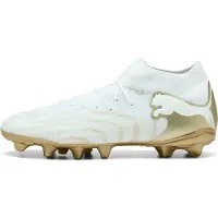 Puma FUTURE 9 PRO FG/AG Football Boots Unisex, Shoes, White/Metallic Gold/Black, 48