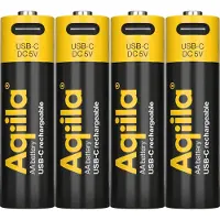Aqiila Genopladelig USB-C Batteri AA 1,5V 2000mAh