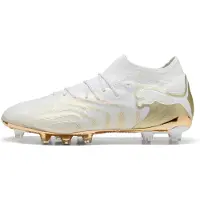 Puma FUTURE 9 ULTIMATE AG Football Boots Unisex, Shoes, White/Metallic Gold/Black, 48