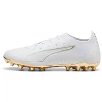 Puma ULTRA 6 ULTIMATE MG Football Boots Unisex, Shoes, White/Metallic Gold/Black, 39