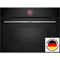 Bosch Serie | 8 CMG7241B1 - Kombinationsovn - til indbygning - Wi-Fi - niche - bredde: 56 cm - dybde: 55 cm - højde: 45 cm - med selv-rengøring - sort