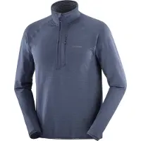 Salomon - Fleece - Sntial Lightwarm HZ M Deep Black til Unisex - Størrelse L - Sort