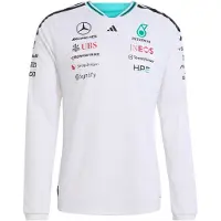 Adidas MERCEDES - AMG PETRONAS FORMULA 1 TEAM DRIVER AUTHENTIC LONGSLEEVE TRØJE, størrelse X-Small