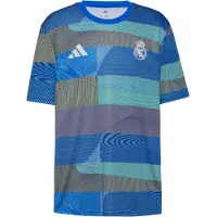 Adidas Real Madrid Trænings T-Shirt Pre Match - Turkis - , størrelse Small