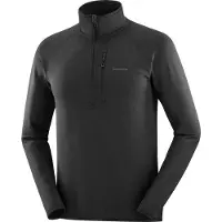 Salomon - Fleece - Sntial Lightwarm HZ M Deep Black til Unisex - Størrelse S - Sort