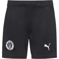 Puma FC St. Pauli 25/26 Shorts Youth, Clothing, Black/White, 9-10Y