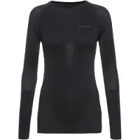 Falke - Skiundertøj dame - Longsleeved Shirt Warm W Black til UnisexUld - Størrelse S - Sort