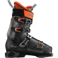 Salomon - Skistøvler herre - S/Pro Supra 110 Gw Black/Dark Grey Met/Orange Tiger til UnisexUld - Størrelse 47-48 - Sort