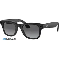 Ray Ban Ray-Ban: Meta Wayfarer - Standard Smart Glasses - Polarized Gradient Graphite - Matte Black - GEN 1