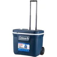 Coleman 50QT Xtreme Wheeled Cooler, Blå, Plast, Polyurethan (PU), Sort, 47 L, 113 kg