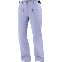 Salomon - Skibukser dame - Edge Pant W Blue Granite til Unisex - Størrelse L - Lilla