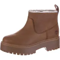 Timberland Timberlandtil kvinder. TB0A283GEM71 Stone Street varmt forede ankelstøvler i læder, brune (38 W), 3-5 cm, Ingen, Casual