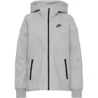 Nike Hættetrøje NSW Tech Fleece Windrunner - Grå/Sort Kvinde, størrelse Large