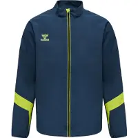 Hummel Lead Træningsjakke - Navy/Grøn, størrelse Large