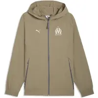 Puma Olympique de Marseille PUMATECH Woven Jacket Men, Clothing, Velvet Moss/Golden Fog, L