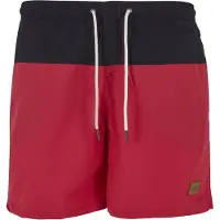 Urban Classics Badeshorts pastelrød / sort