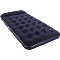 Bestway 67224 Twin Easy Inflate Flocked 188x99x28 Cm Enkel Luftmadras Med Indbygget Pumpe