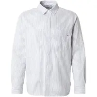 Replay Replaytil mænd. M4138A.000.52880 Stribet skjorte Regular Fit blå (M), Casual, Bomuld, Klassisk, Lange ærmer