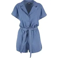 Urban Classics Light Denim Resort Kortærmet Romper