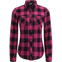 Urban Classics Turnup Checked Flanell Skjorte Med Lange ærmer