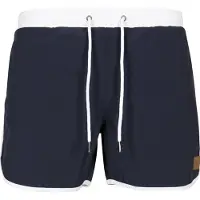 Urban Classics Badeshorts navy / hvid