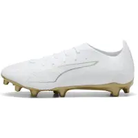 Puma ULTRA 6 MATCH FG/AG Football Boots Unisex, Shoes, White/Metallic Gold/Black, 44.5