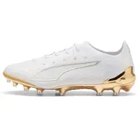 Puma ULTRA 6 ULTIMATE AG Football Boots Unisex, Shoes, White/Metallic Gold/Black, 46.5