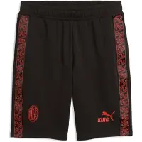 Puma AC Milan KING Shorts Men, Football, Black/Red Fire, M