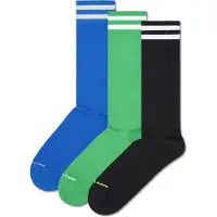 Happy socks Sokker blå / grøn / sort / hvid