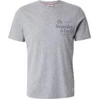 Superdry Superdrytil mænd. M1012392A T-shirt 1954 Company Relaxed grå (XL), Casual, Bomuld, Korte ærmer