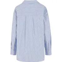 Urban Classics Bluse navy / lyseblå / hvid