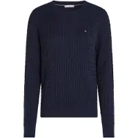 Tommy Hilfiger Pullover 'Cable' marin