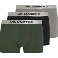 Karl Lagerfeld Boksershorts grå / mørkegrøn / sort / sølv