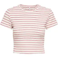 ONLY Shirts 'ONLANITS' rød / hvid