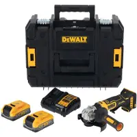 DeWalt KAMPINIS ŠLIFUOKLIS 125mm 18V DCG404S2T 2× 3,5Ah BL