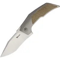 Reate Knives T3000 Framelock Micarta Gray