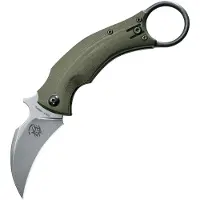 Bastinelli Creations Black Bird Linerlock OD Green