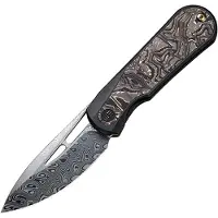 We Knife Baloo Framelock Damascus