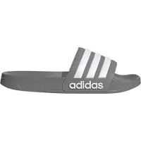 Adidas Badesandal adilette Shower - Grå/Hvid, størrelse 42