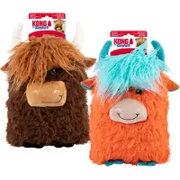 Kong Comfort Jumbo Highland Cow Hunde Legetøj Assorteret