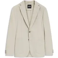 BOSS Slim fit jakke i bæk og bølge af bomuld med stræk