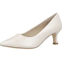 Caprice Pumps, white, made of Leather with Queenie, Size 37.5