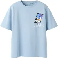 Name it Shirts 'NKMFITUS SONIC' blå / lyseblå / sort / hvid