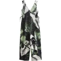 Next Jumpsuit grøn / sort / hvid
