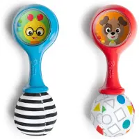 Baby einstein Shake & Groove Toy Maracas til Baby Instrument Leget?j Baby Rangle med bl?de ender Alder 3+ m?neder