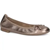 Caprice Ballerina, brown, made of Leather with Block heel, Size 38