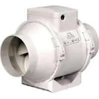 DUKA Ventilation Kanalventilator EL 100 TT, Ø100 mm, hvid