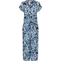 Kaffe Jumpsuit 'KAMille' lyseblå / sort / hvid